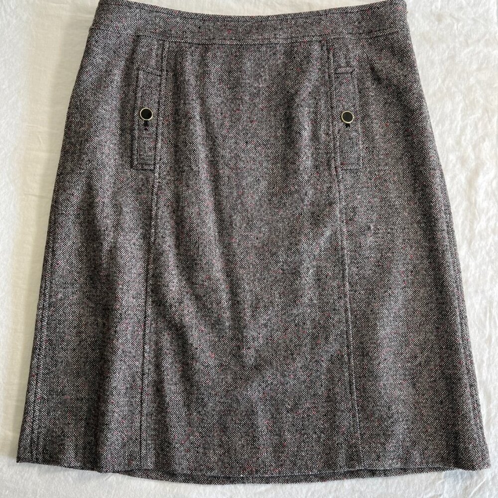 Talbots Gray Tweed Skirt
